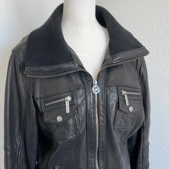 Michael Kors leather jacket - Picture 2 of 12